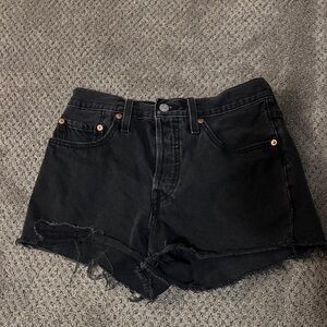 Levi's Black Jean Shorts